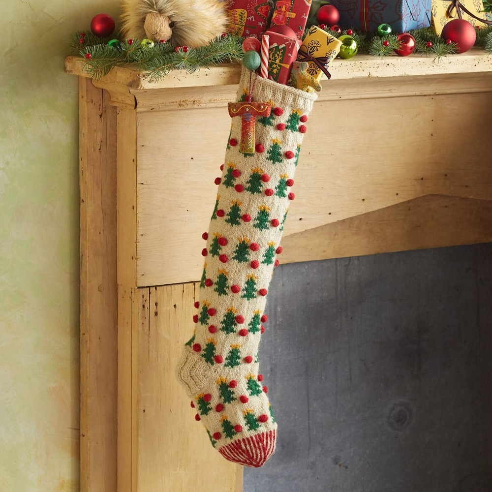Hand Knit Stocking